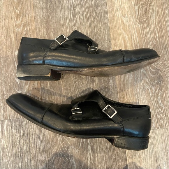 BROLETTO Leather Dino Double Monk Strap Shoe Black Made In Italy Size 9.5 main image 11
